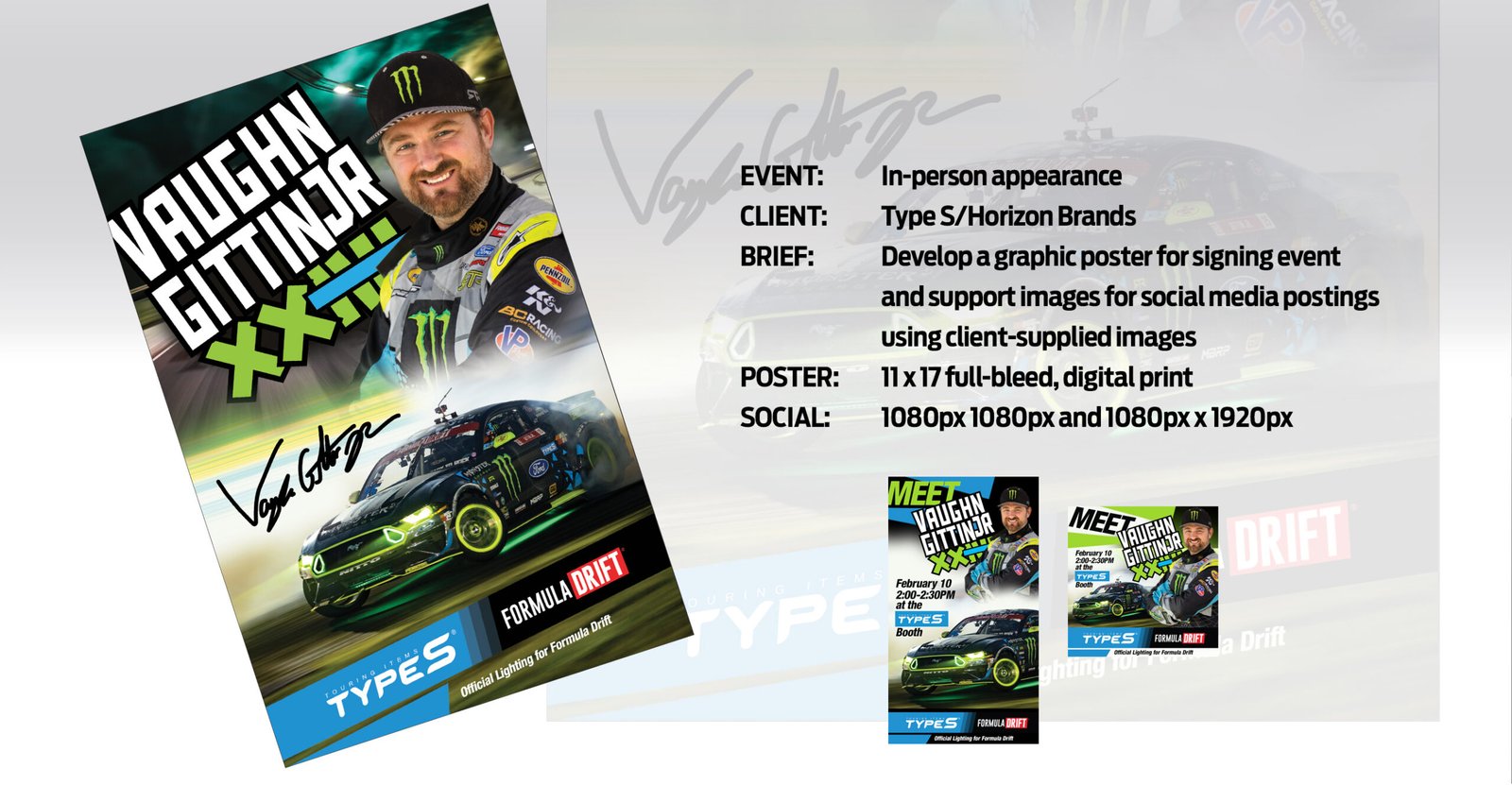 Poster design for Vaughn Gitten Jr.